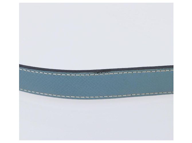 Hermès Borsa a tracolla HERMES Epsom Trim 31 in pelle blu argento Auth yk20897M - vista 7