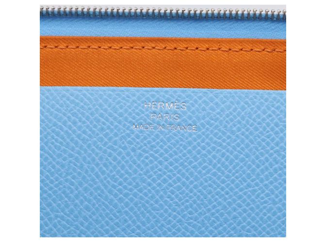 Hermès HERMES Nouveau To Go Ship Shoulder Wallet Leather Lavande Auth ka6284SM - vue 22