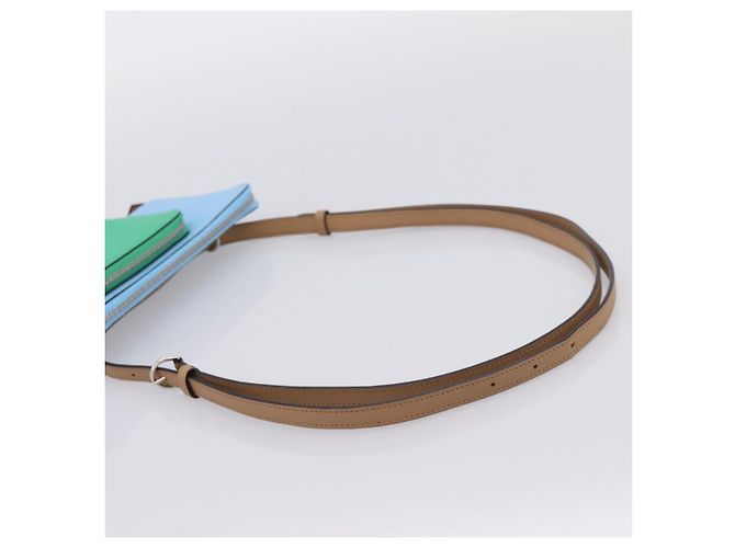 Hermès HERMES Nouveau To Go Ship Shoulder Wallet Leather Lavande Auth ka6284SM - vue 7