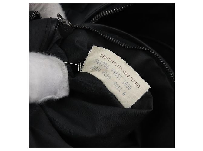Borsa a pochette BOTTEGA VENETA INTRECCIATO in pelle nera e argento 244706 Auth 204700V Nero - vista 11