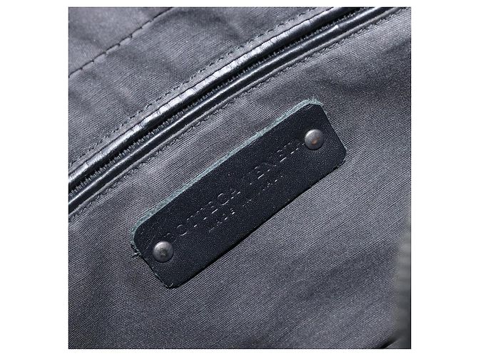 Borsa a pochette BOTTEGA VENETA INTRECCIATO in pelle nera e argento 244706 Auth 204700V Nero - vista 18