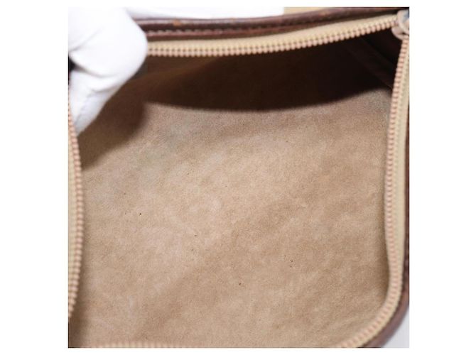 Borsa a tracolla LOEWE in pelle beige tono oro Auth 204654 - vista 12