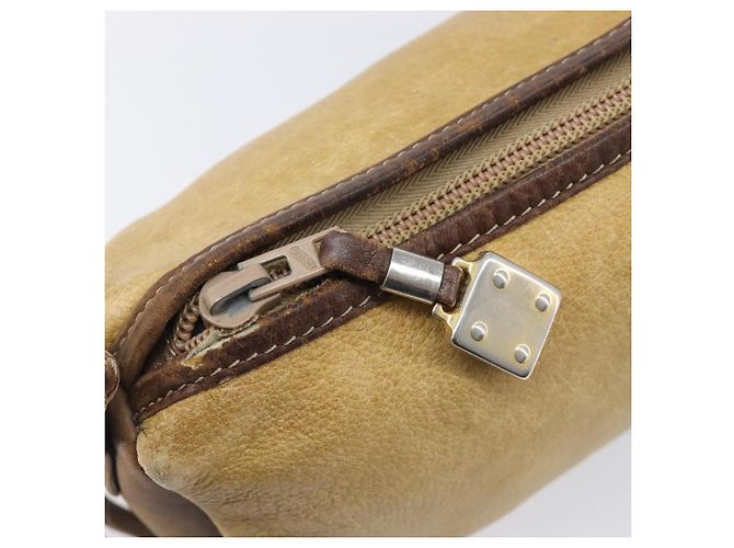 Borsa a tracolla LOEWE in pelle beige tono oro Auth 204654 - vista 19