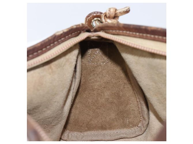 Borsa a tracolla LOEWE in pelle beige tono oro Auth 204654 - vista 22