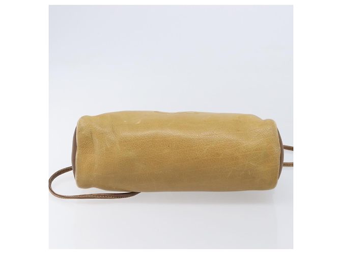 Borsa a tracolla LOEWE in pelle beige tono oro Auth 204654 - vista 5