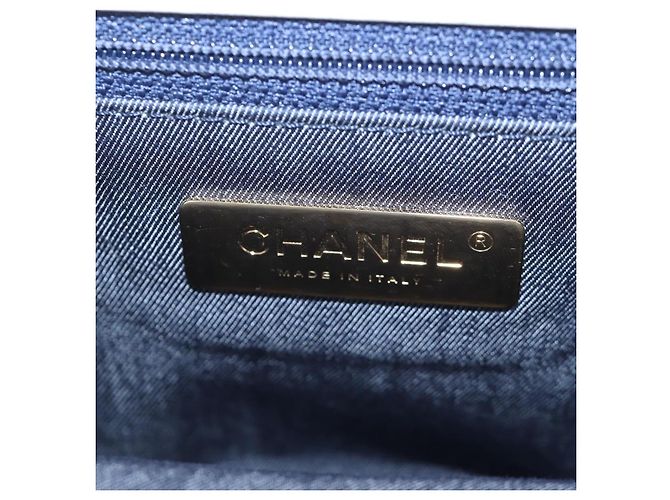 Borsa a tracolla con catena CHANEL Flap Pouch Tweed Rossa CC Tono Oro Auth 167617SM Rosso - vista 26