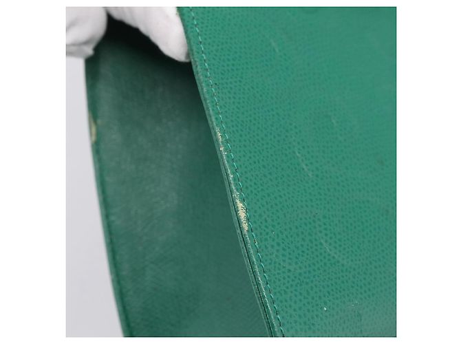 Autre Marque Borsa a tracolla SAINT LAURENT Pelle Verde Tono Oro Auth 202964 - vista 10