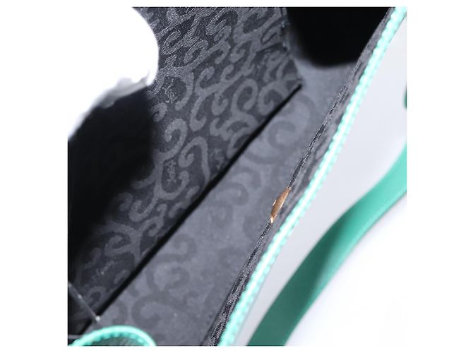 Autre Marque Borsa a tracolla SAINT LAURENT Pelle Verde Tono Oro Auth 202964 - vista 12