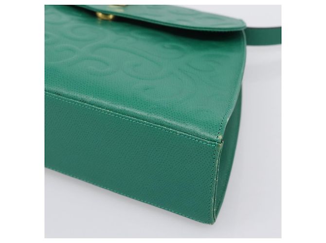 Autre Marque Borsa a tracolla SAINT LAURENT Pelle Verde Tono Oro Auth 202964 - vista 14