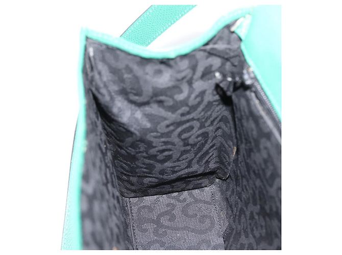Autre Marque Borsa a tracolla SAINT LAURENT Pelle Verde Tono Oro Auth 202964 - vista 20