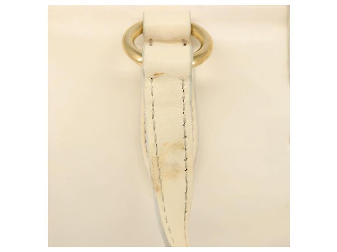 Borsa a mano Miu Miu Leather Ivory Gold Auth 202657A D'oro Crudo - vista 10