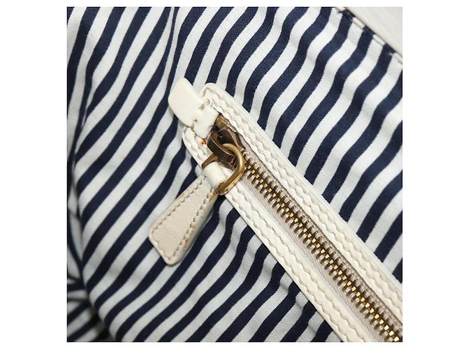 Borsa a mano Miu Miu Leather Ivory Gold Auth 202657A D'oro Crudo - vista 26
