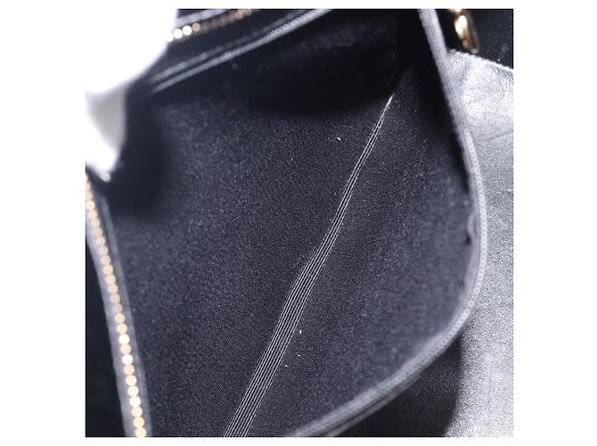 CHANEL COCO Mark Standard Tote Bag aus Lackleder Schwarz Gold CC Auth ki6845M Golden - Ansicht 23