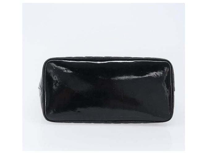 CHANEL COCO Mark Standard Tote Bag aus Lackleder Schwarz Gold CC Auth ki6845M Golden - Ansicht 5