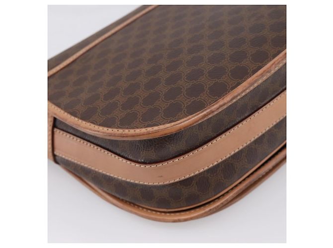 Céline Borsa a tracolla CELINE Macadam PVC Pelle Marrone Tono Oro Auth ep15762 - vista 16