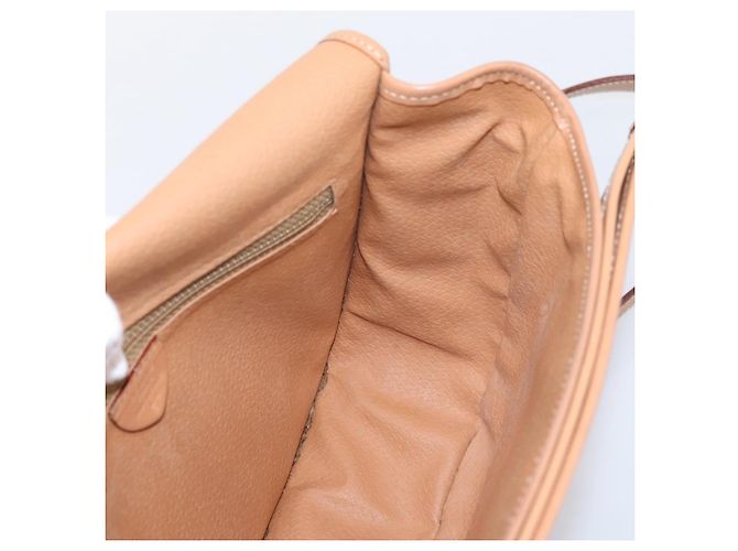 Céline Borsa a tracolla CELINE Macadam PVC Pelle Marrone Tono Oro Auth ep15762 - vista 19