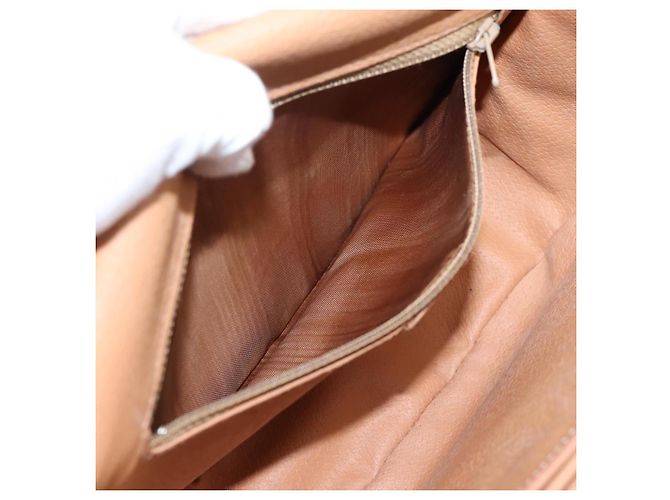Céline Borsa a tracolla CELINE Macadam PVC Pelle Marrone Tono Oro Auth ep15762 - vista 22