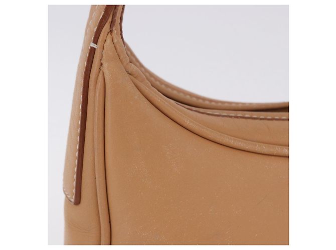 Borsa a tracolla BURBERRY in pelle beige argento Auth ka6209 - vista 14