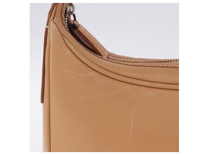 Borsa a tracolla BURBERRY in pelle beige argento Auth ka6209 - vista 2