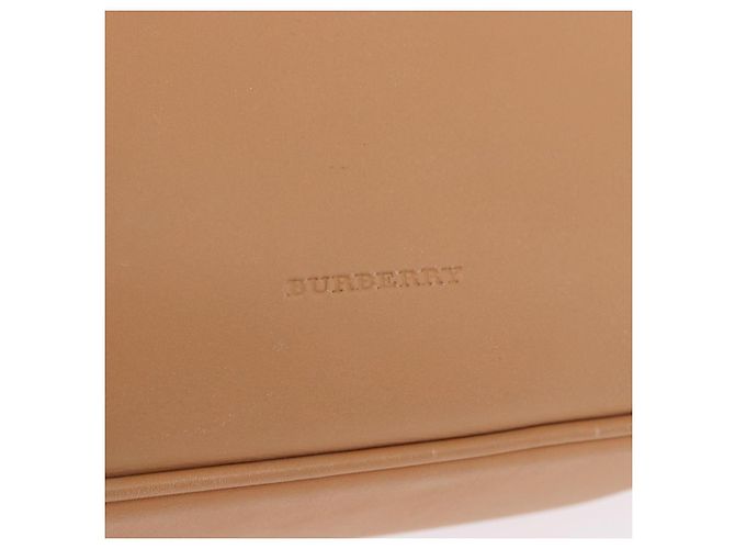 Borsa a tracolla BURBERRY in pelle beige argento Auth ka6209 - vista 24