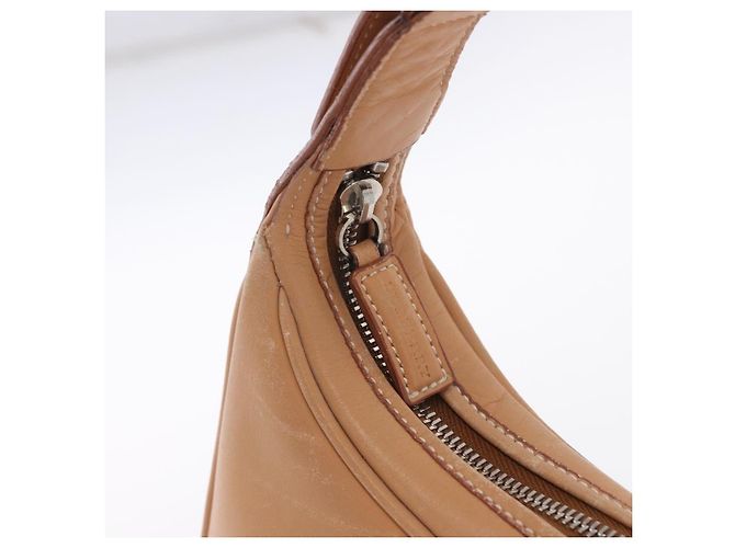 Borsa a tracolla BURBERRY in pelle beige argento Auth ka6209 - vista 25