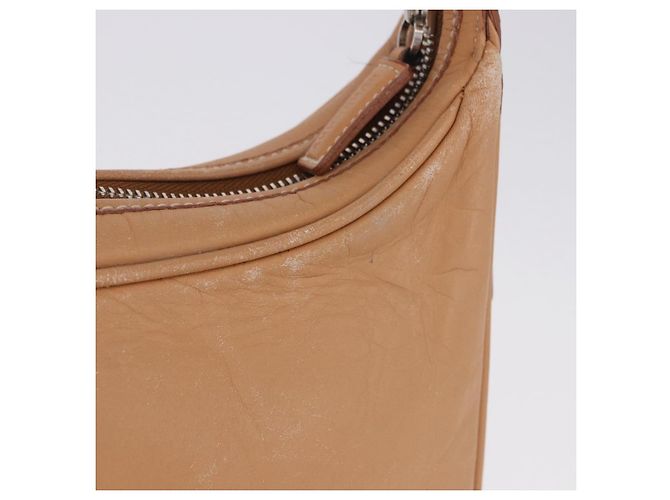 Borsa a tracolla BURBERRY in pelle beige argento Auth ka6209 - vista 5