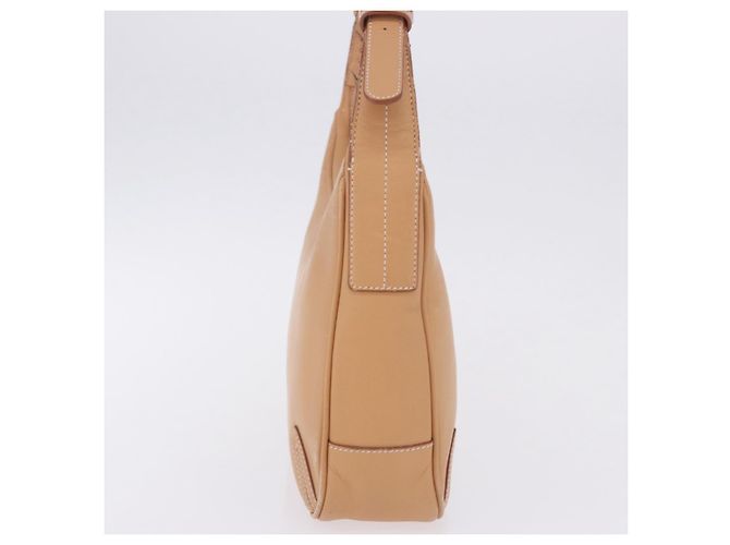 Borsa a tracolla BURBERRY in pelle beige argento Auth ka6209 - vista 6
