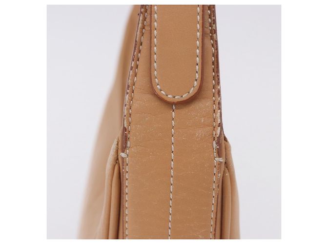 Borsa a tracolla BURBERRY in pelle beige argento Auth ka6209 - vista 8