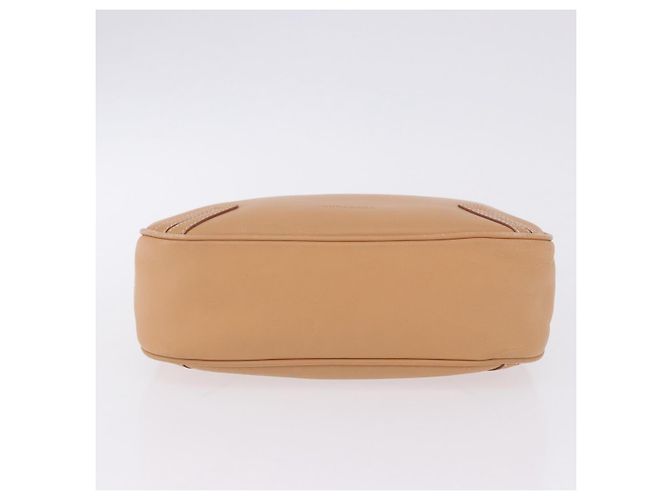 Borsa a tracolla BURBERRY in pelle beige argento Auth ka6209 - vista 9