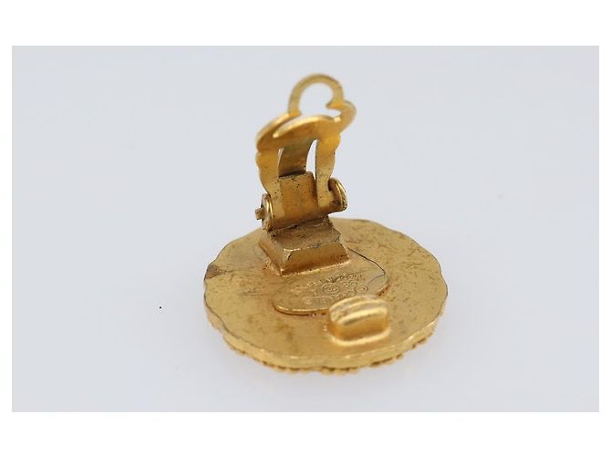 Boucles d'oreilles CHANEL Métal Doré CC Auth 204667V - vue 10