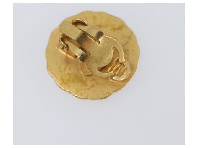 Boucles d'oreilles CHANEL Métal Doré CC Auth 204667V - vue 4