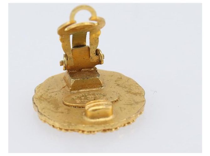 Boucles d'oreilles CHANEL Métal Doré CC Auth 204667V - vue 5