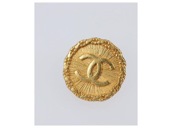 Boucles d'oreilles CHANEL Métal Doré CC Auth 204667V - vue 8