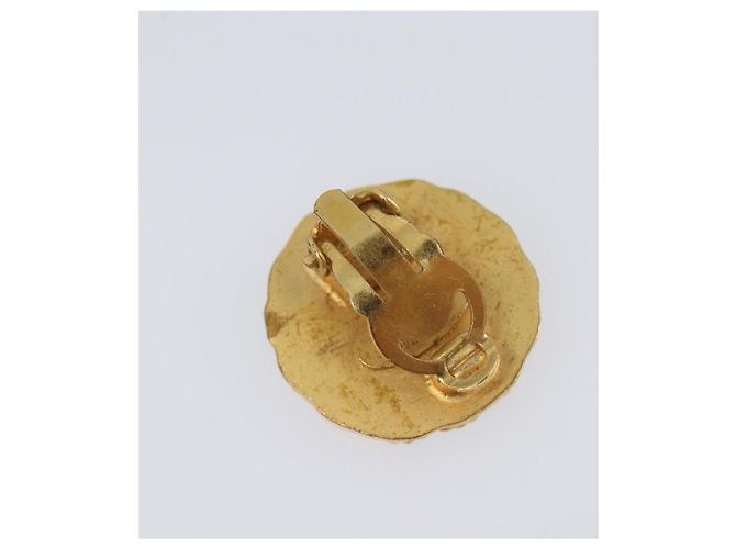 Boucles d'oreilles CHANEL Métal Doré CC Auth 204667V - vue 9