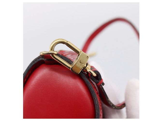 LOUIS VUITTON Epi Soufflot Pouch Accessory Pouch Red LV Auth 202968 Rosso - vista 10