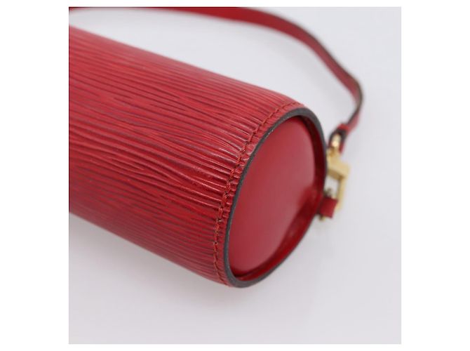 LOUIS VUITTON Epi Soufflot Pouch Accessory Pouch Red LV Auth 202968 Rosso - vista 14