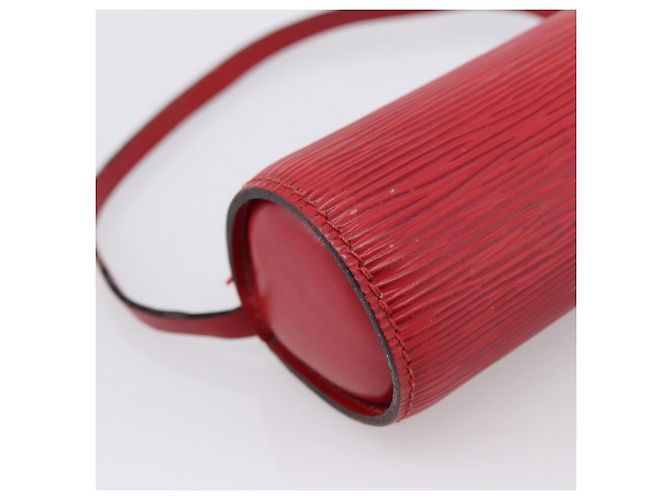 LOUIS VUITTON Epi Soufflot Pouch Accessory Pouch Red LV Auth 202968 Rosso - vista 15