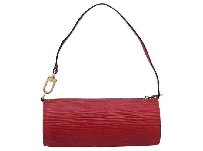 LOUIS VUITTON Epi Soufflot Pouch Accessory Pouch Red LV Auth 202968 Rosso - vista 2