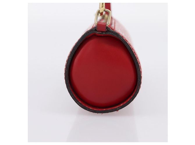 LOUIS VUITTON Epi Soufflot Pouch Accessory Pouch Red LV Auth 202968 Rosso - vista 4