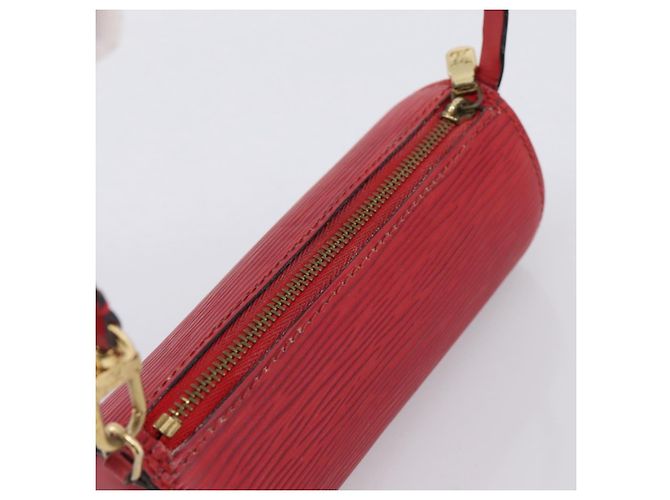 LOUIS VUITTON Epi Soufflot Pouch Accessory Pouch Red LV Auth 202968 Rosso - vista 6
