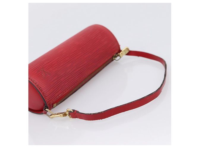 LOUIS VUITTON Epi Soufflot Pouch Accessory Pouch Red LV Auth 202968 Rosso - vista 7