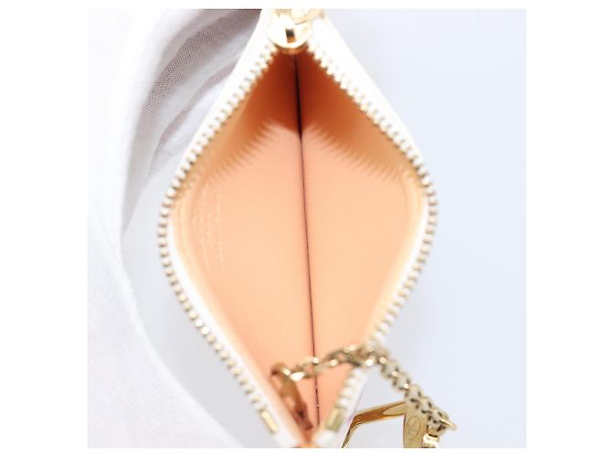 LOUIS VUITTON Monogram Multicolor Pochette Cles Coin Purse M92655 Auth BA15510V Bianco - vista 10