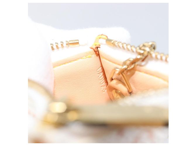 LOUIS VUITTON Monogram Multicolor Pochette Cles Coin Purse M92655 Auth BA15510V Bianco - vista 11