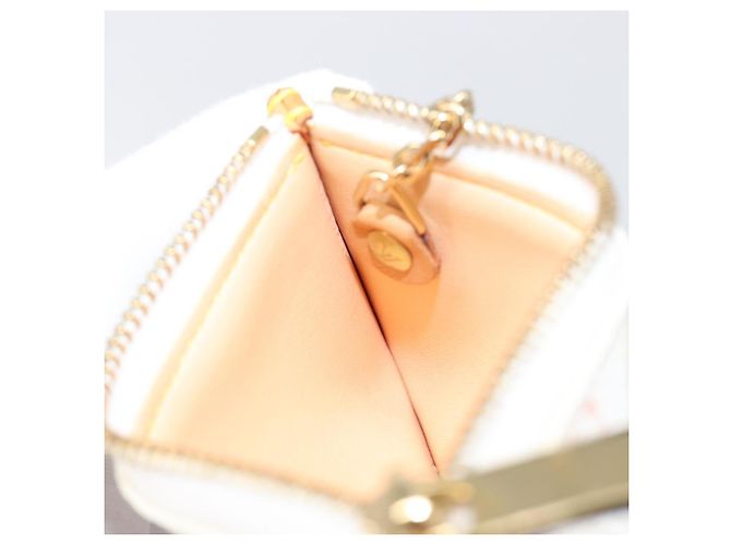 LOUIS VUITTON Monogram Multicolor Pochette Cles Coin Purse M92655 Auth BA15510V Bianco - vista 19