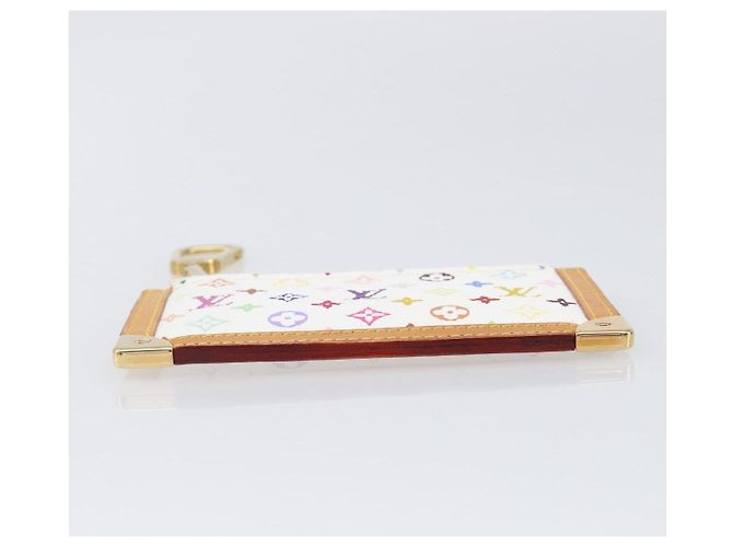 LOUIS VUITTON Monogram Multicolor Pochette Cles Coin Purse M92655 Auth BA15510V Bianco - vista 6