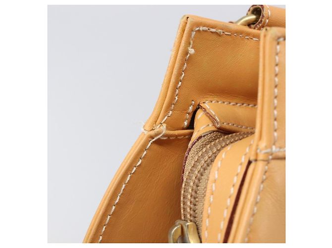 Burberrys Nova Check Schultertasche Leder Beige Gold Auth 201388 Golden - Ansicht 11