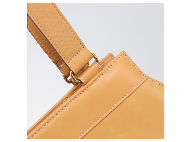 Burberrys Nova Check Schultertasche Leder Beige Gold Auth 201388 Golden - Ansicht 18