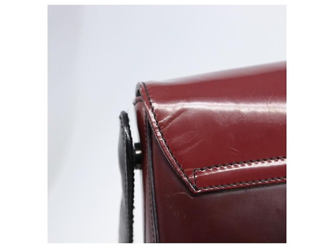 PRADA Shoulder Bag Patent Bordeaux Auth ar14223 Dark red - view 10