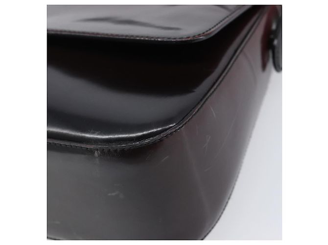 PRADA Shoulder Bag Patent Bordeaux Auth ar14223 Dark red - view 15