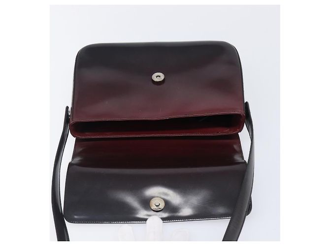 PRADA Shoulder Bag Patent Bordeaux Auth ar14223 Dark red - view 20